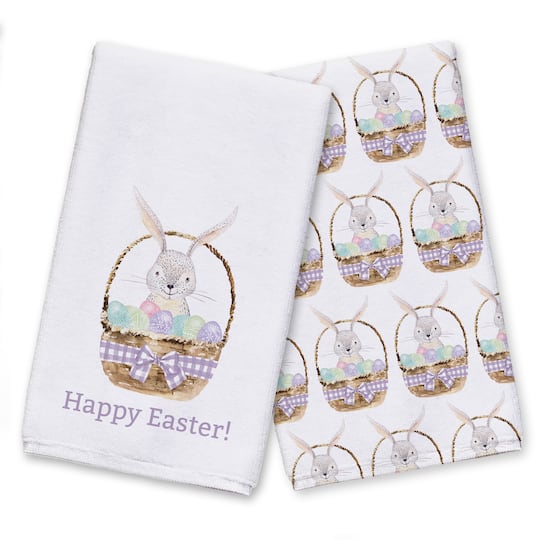 Easter Basket Tea Towel - Set of 2